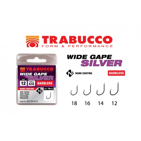 CARLIGE TRABUCCO WIDE GAPE PELLET * Barbless  - 15buc / Nr.12