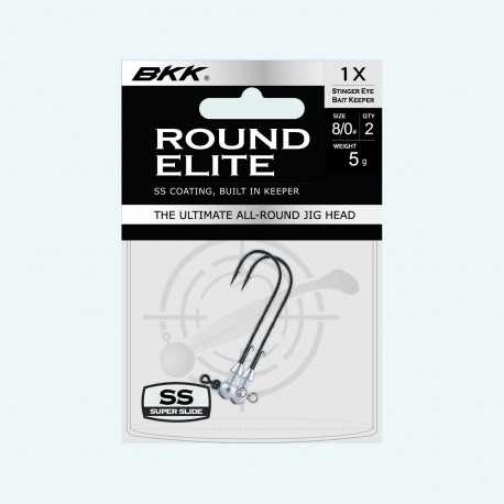 JIG BKK ROUND ELITE-STINGER EYE BAIT KEEPER - 5g / 8/0# JIG BKK ROUND ELITE-STINGER EYE BAIT KEEPER - 5g / 8/0#