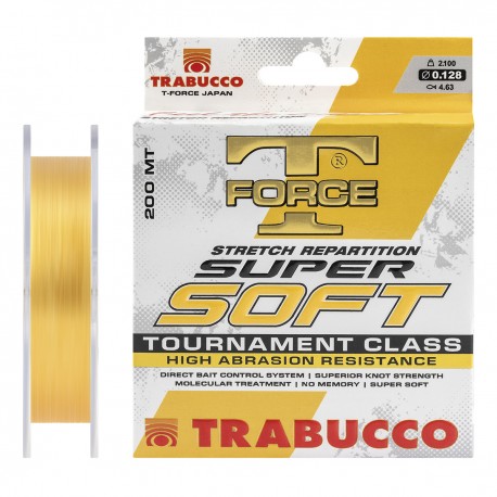 FIR TRABUCCO T FORCE SUPER SOFT 500m - 0.255mm / 500m / 8.40kg / 18.54kg FIR TRABUCCO T FORCE SUPER SOFT 500m - 0.255mm / 500m / 8.40kg / 18.54kg