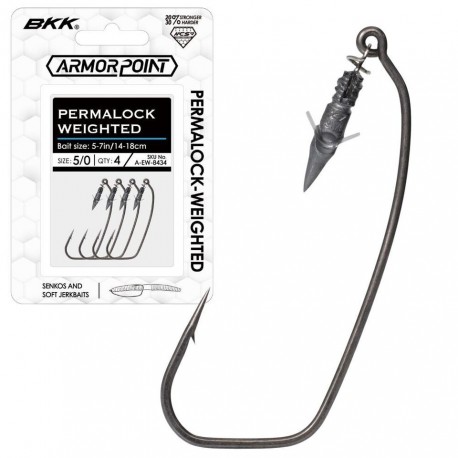 BKK ARMOR-POINT PERMALOCK WEIGHTED - 4buc / RAPITORI / Nr.4/0 / 2.63g BKK ARMOR-POINT PERMALOCK WEIGHTED - 4buc / RAPITORI / Nr.4/0 / 2.63g
