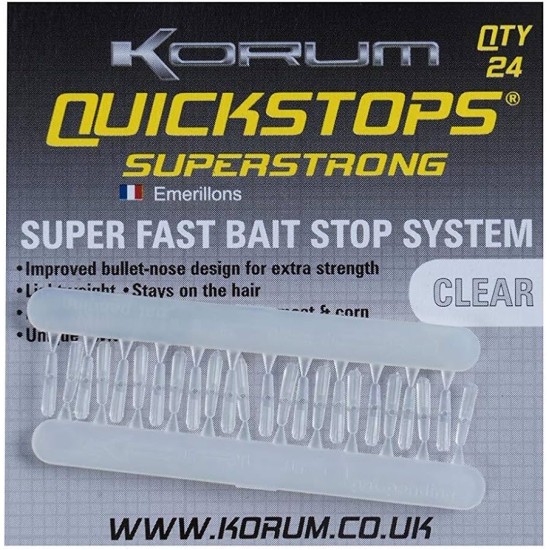 Opritoare Korum Quick Stops Superstrong 24buc/plic Opritoare Korum Quick Stops Superstrong 24buc/plic