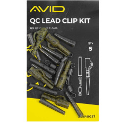 Kit Montura Plumb Pierdut Avid Carp QC Lead Clip Kit, 5buc/plic