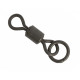 Vartej Cu Anou Avid Carp Ring Swivels, 10Buc/Plic