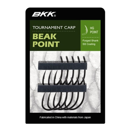 Carlige Bkk Beak Point Tournament Carp, 10buc/plic, Nr.6 Carlige Bkk Beak Point Tournament Carp, 10buc/plic, Nr.6