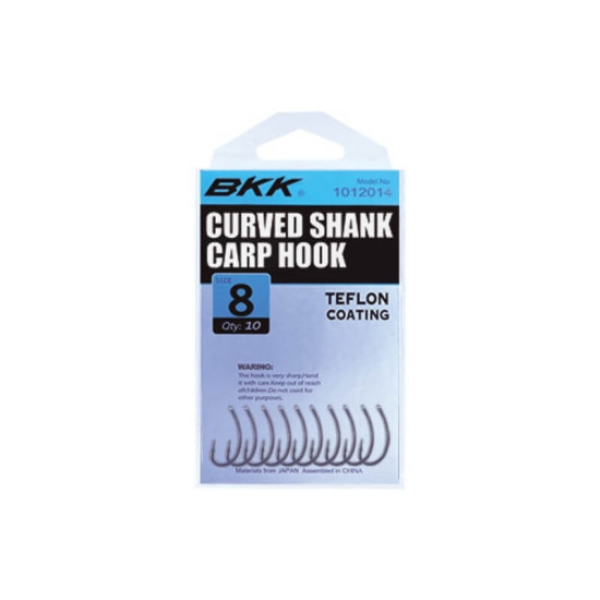 Carlige Bkk Carp Curved Shank Ss, 10buc/plic Nr.4 Carlige Bkk Carp Curved Shank Ss, 10buc/plic Nr.4