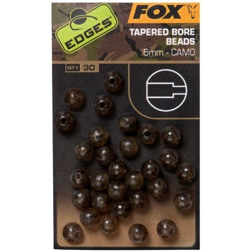 Fox Edges Camo Tapered Bore Beads Camo, 4mm, 30buc/plic