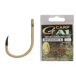 Carlige Gamakatsu A1 G-carp Specialist X Camou Nr.6 10buc/plic Carlige Gamakatsu A1 G-carp Specialist X Camou Nr.6 10buc/plic