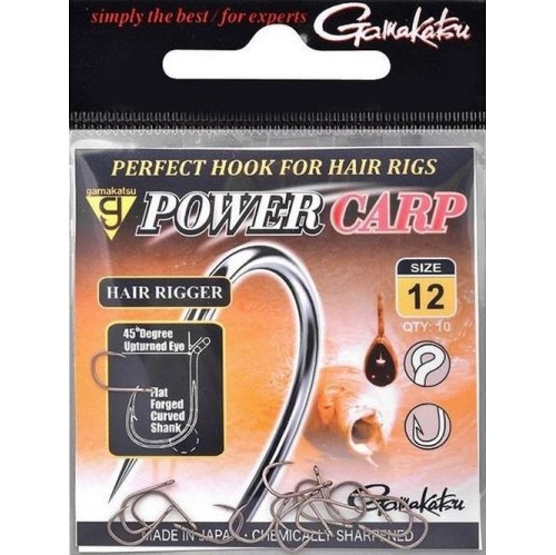 Carlige Gamakatsu Power Carp Hair Rigger, Nr.14, 10Buc/Plic
