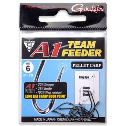Carlige Gamakatsu A1 Team Feeder Pellet Carp Nr10 10buc/plic Carlige Gamakatsu A1 Team Feeder Pellet Carp Nr10 10buc/plic