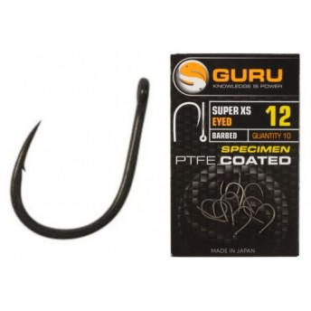 Carlige Guru Super XS Barbless, 10buc/plic, Nr.12