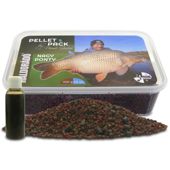 Pelete Haldorado Pellet Pack Pro, 400g-Crap Mare + 50ml Aditiv Pelete Haldorado Pellet Pack Pro, 400g-Crap Mare + 50ml Aditiv