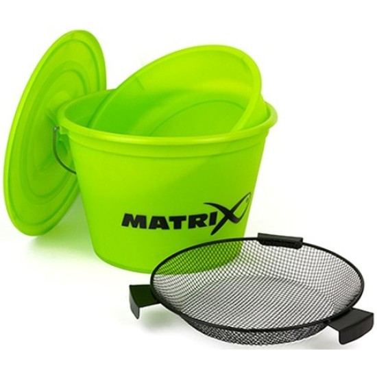 Set Nadire Matrix Lime Bucket, Galeata 20L + Capac + Lighean + Sita Set Nadire Matrix Lime Bucket, Galeata 20L + Capac + Lighean + Sita