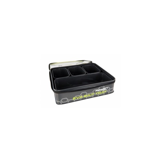 Geanta Matrix Eva Bait Tray 4 Tubs Geanta Matrix Eva Bait Tray 4 Tubs