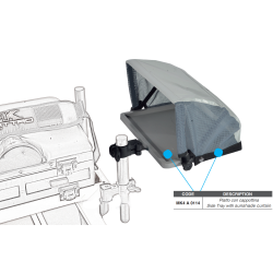 Tava laterala cu umbrela MK Quattro 350mmX250mm