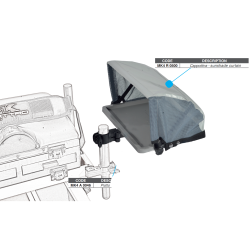 Paravan pentru tava laterala MK Quattro 50X250 mm