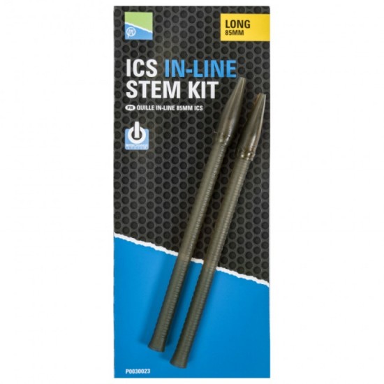 Tija Interschimbabila Preston ICS In-Line Stem Kit Long, 8.5cm, 2buc/plic Tija Interschimbabila Preston ICS In-Line Stem Kit Long, 8.5cm, 2buc/plic