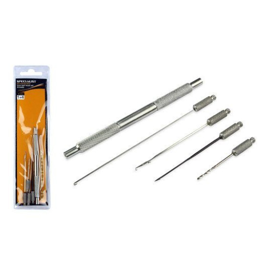Set crosete + burghiu Carp Academy Inox Bait Hook Set Set crosete + burghiu Carp Academy Inox Bait Hook Set