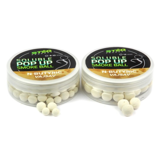 Pop-up Steg Solubil Smoke Ball, 8-10mm, N-Butyric Pop-up Steg Solubil Smoke Ball, 8-10mm, N-Butyric