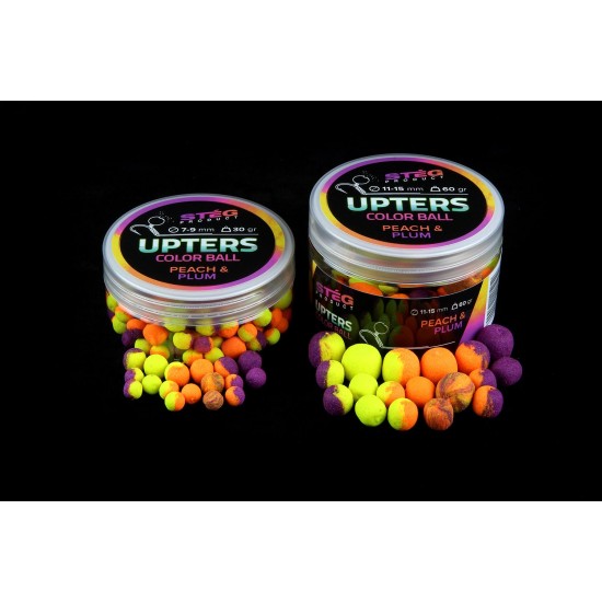 Pop-Up Steg Upters Color Ball Peach Plum, 11-15mm, 60g Pop-Up Steg Upters Color Ball Peach Plum, 11-15mm, 60g