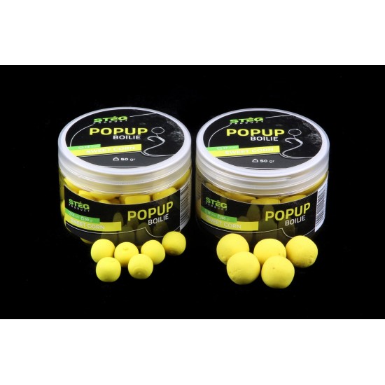 Pop-Up Steg Boilie Sweet Corn, 13mm, 50gr Pop-Up Steg Boilie Sweet Corn, 13mm, 50gr
