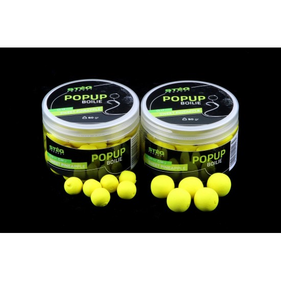 Pop-Up Steg Boilie Sweet Pineapple, 13mm, 50gr Pop-Up Steg Boilie Sweet Pineapple, 13mm, 50gr