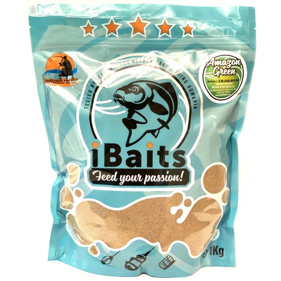 Groundbait iBaits Amazon Green, 1kg Groundbait iBaits Amazon Green, 1kg