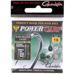 Carlige Gamakatsu Power Carp Hair Rigger Light, 10buc/Plic, Nr.12 Carlige Gamakatsu Power Carp Hair Rigger Light, 10buc/Plic, Nr.12