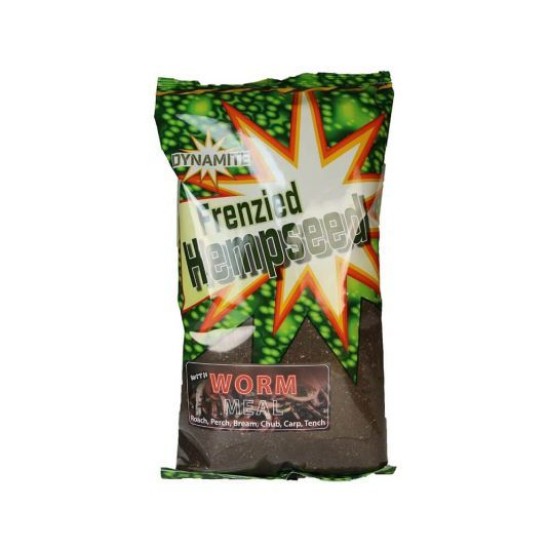 Nada Dynamite Baits Frenzied Hemp Dark Worm 1kg Nada Dynamite Baits Frenzied Hemp Dark Worm 1kg