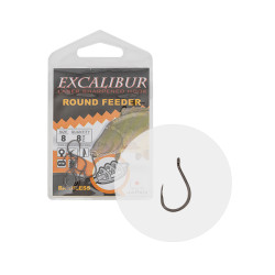 Carlige Energoteam Excalibur Round Feeder Barbless Nr.10 8buc/Plic