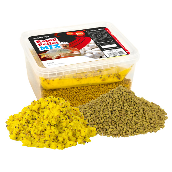 Peleti Benzar Mix Rapid 2 in 1, Usturoi