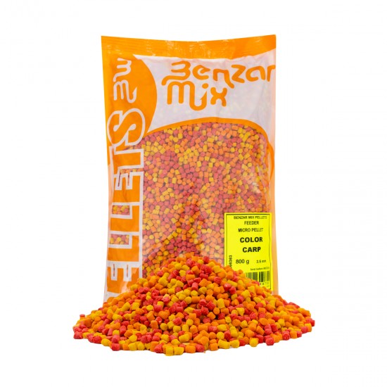 BENZAR MIX MICROPELETE FEEDER 800G COLOR CARP 3.5mm