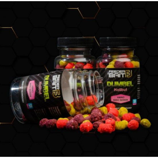 Feeder Bait Dumbell Fluo, 10x8mm, Halibut