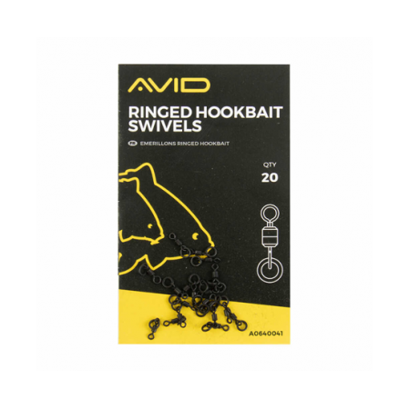 Microvartej cu Anou Avid Carp Ringed Hookbait Swivels, 20buc/plic