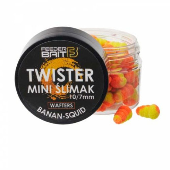 Mini Wafters Feeder Bait Twister Banana-squid 10-7mm