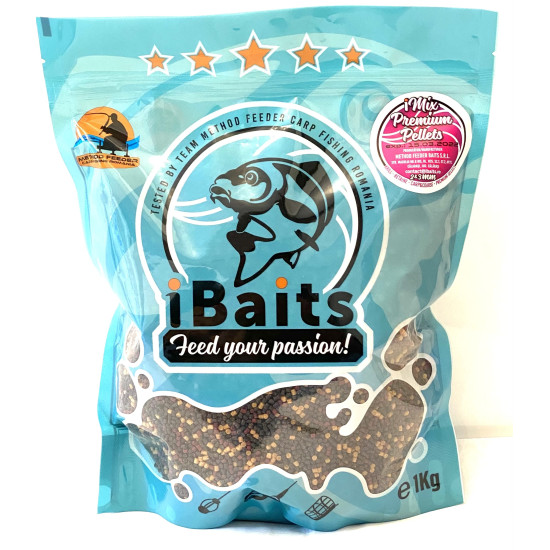 Pelete iBaits iMix Premium Pellets,2-3mm, 1kg