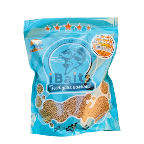 Pelete iBaits Premium Pellets, 2mm, 800g, Big Carp