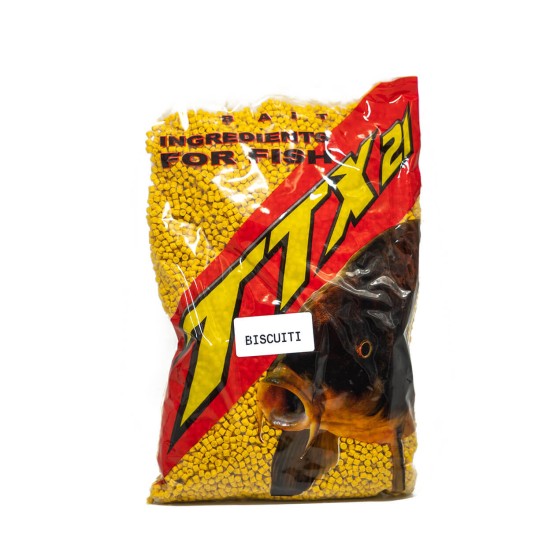 Pelete TTX21 Biscuiti 4,5mm, 900 gr Pelete TTX21 Biscuiti 4,5mm, 900 gr