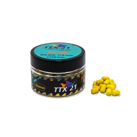 PoP-Up TTX21 Dumbell Galben Ananas 6mm, 20g PoP-Up TTX21 Dumbell Galben Ananas 6mm, 20g