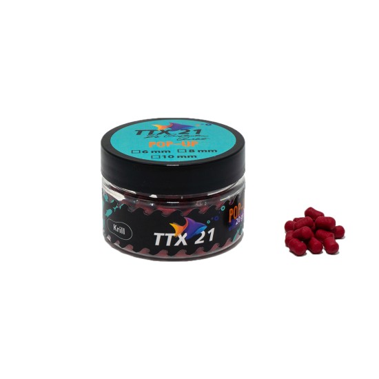 PoP-Up TTX21 Dumbell Vișiniu Krill, 6mm, 20g PoP-Up TTX21 Dumbell Vișiniu Krill, 6mm, 20g