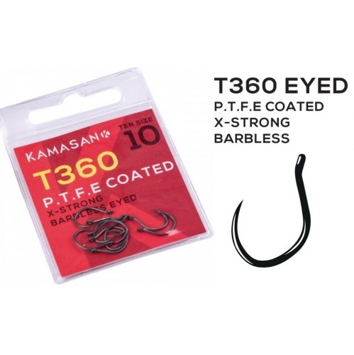 Carlige Kamasan T360 X-Strong Barbless Nr.10, 10Buc/Plic