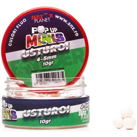Pop Up Senzor Planet Minis Usturoi, 4-5mm, 10g Pop Up Senzor Planet Minis Usturoi, 4-5mm, 10g