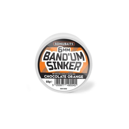 Band'um Sinkers Chocolate Orange, 6mm, 60g Band'um Sinkers Chocolate Orange, 6mm, 60g