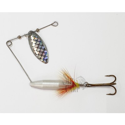 Mini Spinner Bait Predox White Flash 11.5g