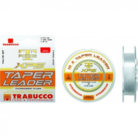Fir monofilament conic Trabucco XPS Taper Leader 0.20mm-0.50mm Rola 10buc.