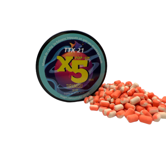 Pop-Up X5 TTX 21, Tiramisu, 20g/5mm Pop-Up X5 TTX 21, Tiramisu, 20g/5mm