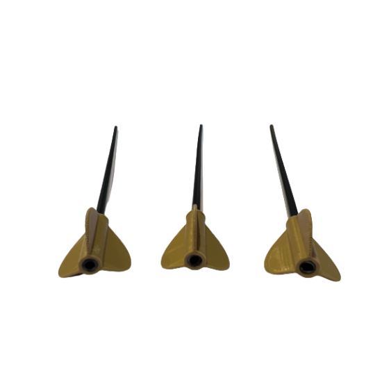 Target Arrow/Tija Cu Aripioare Pentru Sageata 3Buc/Plic