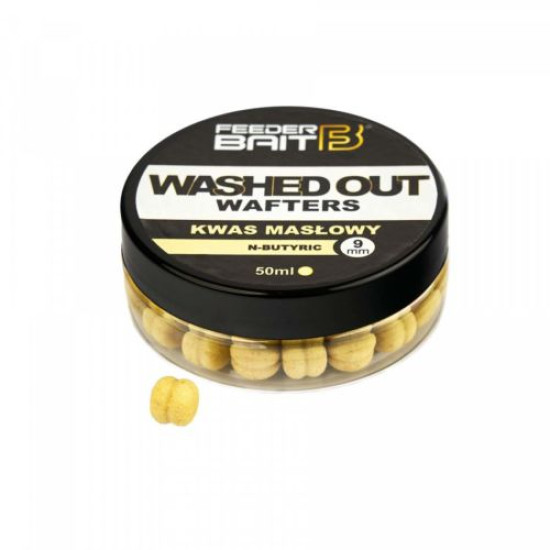 Wafters Feeder Bait Washed Out, N-butyric, 9mm, 50g Wafters Feeder Bait Washed Out, N-butyric, 9mm, 50g